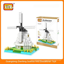 LOZ DIY 3D Windmill Puzzle,3D diy building puzzle,world famous building
